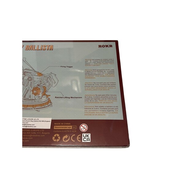 ROKR 3D Wooden Puzzles DIY Building Model Kits-Siege Heavy Ballista New & Sealed - Picture 8 of 9